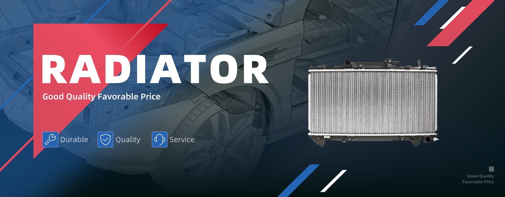 Auto radiator, auto parts, China car