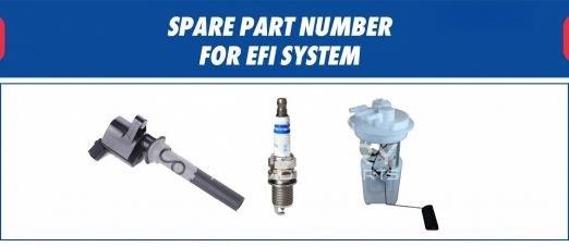 【PRODUCTS】SPARE PARTS NUMBERS FOR EFI SYSTEM